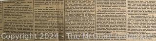 Portions of July 2, 1881 Evening Star Newspaper Reporting the Assassination of President Garfield