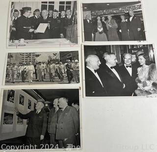 Five (5) Historical Photos Related to President Harry S. Truman, Some with Annotations 1951.  8" x 10"