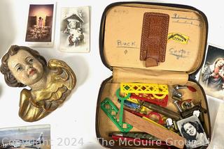 View-Master Reels, Metal Tins, Religious Ephemera, Military Photos & Cards, Post Cereal Premiums, Cherub, and Cigarette Lighters.