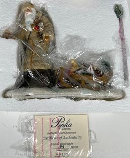 Pipka Santas Reflections Of Christmas with Certificate of Authenticity In Box - Pipka "Father Belsnickle Ornament" 2009