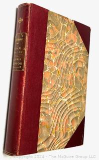 Book: Fran Fyrison till Capris Klipper av Ellen Lundberg-Nyblom. Published in Stockholm by Hugo Gebers Forlag 1931.  Red fine grained Quarter Moroccan leather with Marbled Boards.  1st Edition