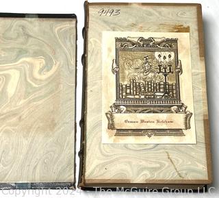 Two (2) Volume Set of The Adventures of Gil Blas of Santillane. Translated from the French . By T. Smollett, M.D. To which is prefixed a memoir of the author The Adventures of Gil Blas of Santillane. Translated from the French by T. Smollett, M.D. and Thomas Roscoe. Illustrated by George Cruikshank  1833