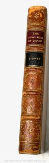 Leather Bound Copy of The Psalmes of David Translated Into Divers and Sundry Kindes of Verse, 1823