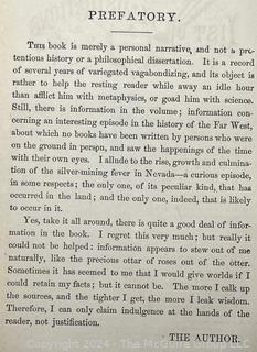"Roughing It" by Mark Twain 1872 Illustrated Edition.  Leather Covers.  Published by American Publishing Company. Issued for Subscription Only and Not For Sale in Bookstores  