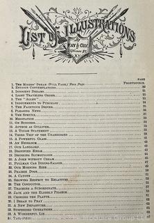 "Roughing It" by Mark Twain 1872 Illustrated Edition.  Leather Covers.  Published by American Publishing Company. Issued for Subscription Only and Not For Sale in Bookstores  