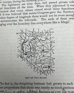 "Roughing It" by Mark Twain 1872 Illustrated Edition.  Leather Covers.  Published by American Publishing Company. Issued for Subscription Only and Not For Sale in Bookstores  