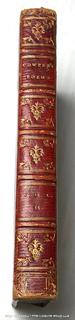 Red Leather Bound Poems by William Cowper, of the Inner Temple, Esq. Published by J. Johnson, London, 1808, Volume II