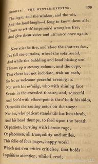 Red Leather Bound Poems by William Cowper, of the Inner Temple, Esq. Published by J. Johnson, London, 1808, Volume II