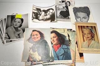 Collection of Vintage Magazine and Studio Publicity Photos of Olivia De Havilland