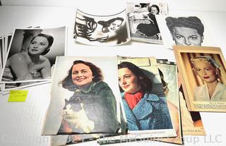 Collection of Vintage Magazine and Studio Publicity Photos of Olivia De Havilland