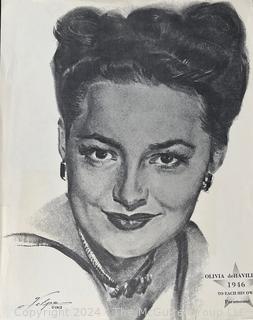 Collection of Vintage Magazine and Studio Publicity Photos of Olivia De Havilland