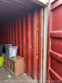 20 Foot Shipping Container.  To be removed (flexible) from 438 S. Washington St., Falls Church, VA 22046  (was 1035HA)