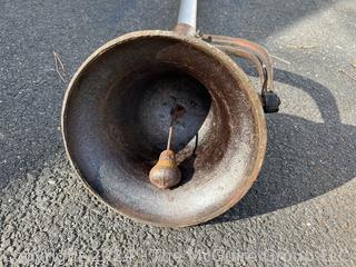 Cast Iron Bell Attached to Mounting Pole 