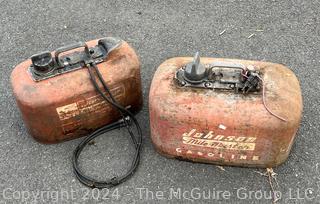 Two (2) Vintage 5 - 6 Gallon Outboard Motor Gasoline Containers (was 1033CM)