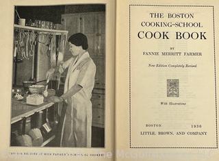 The Boston Cooking School Cook Book by Fannie Merritt Farmer, 1930 