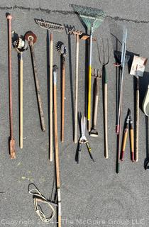 Large Assortment of Garden Tools 