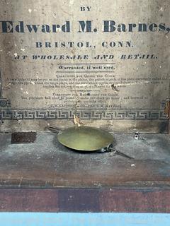 Edward M. Barnes Weight Driven Wooden Works Clock, Bristol Conn.