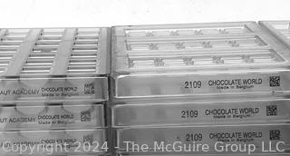 Eighteen (18) Chocolate World Polycarbonate Molds Including #2096 & #2109