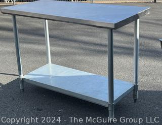 Stainless Steel Work Table  24x42x34" w/ Lower Shelf