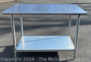 Commercial Stainless Steel Prep Table With Undershelf.  30" x 48" x 35"  