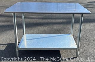 Commercial Stainless Steel Prep Table With Undershelf.  30" x 48" x 35"  