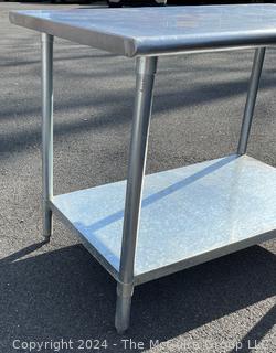 Commercial Stainless Steel Prep Table With Undershelf.  30" x 48" x 35"  