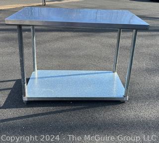 Commercial Stainless Steel Prep Table With Undershelf.  30" x 48" x 35" 