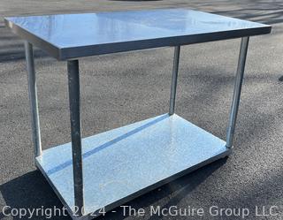 Commercial Stainless Steel Prep Table With Undershelf.  30" x 48" x 35" 