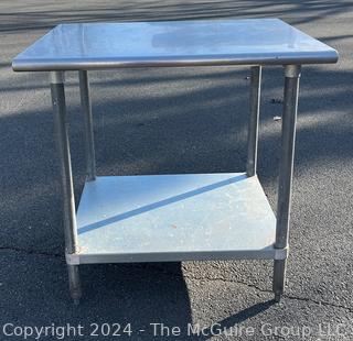 Commercial Stainless Steel Prep Table With Undershelf.  30" x 36" x 35" 