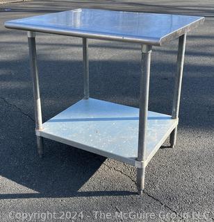 Commercial Stainless Steel Prep Table With Undershelf.  30" x 36" x 35" 