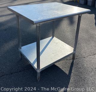 Commercial Stainless Steel Prep Table With Undershelf.  30" x 36" x 35" 