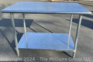 Commercial Stainless Steel Prep Table With Undershelf.  30" x 48" x 35" 