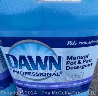 Five (5) One-Gallon Bottles of Dawn Professional Grade Cleaning Soap