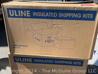 Three (3) Uline Insulated Shipping Kits, Unopened.