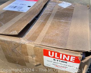 Box of Uline S-11466 40lb Freezer Paper Sheets, 12 x 15" each.