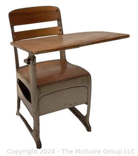 Envoy American Seating Wood with Metal Frame Student School Desk. 30 x 22 x 33" 