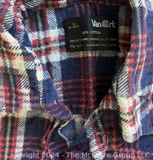 Four (4) Vintage Flannel Shirts in Various Sizes