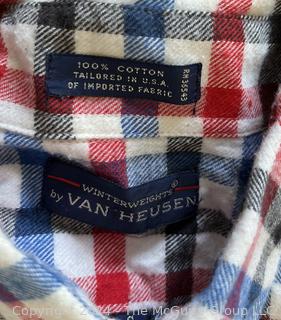 Four (4) Vintage Flannel Shirts in Various Sizes