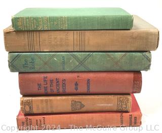 Six (6) Books Including Shakespeare, Greeks, The Flaming Forest By James Oliver Curwood , Etc. 