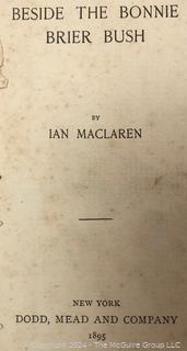 Group of Antique and Leather Bound Books Including Longfellow, N.V. Peal, Dickens, John Bunyan.