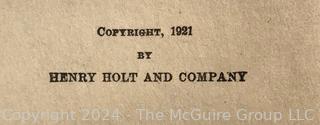 Group of Antique and Leather Bound Books Including Longfellow, N.V. Peal, Dickens, John Bunyan.