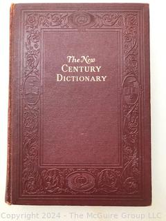 Two Volume Set, 1946 New Century Dictionary with Illustrations