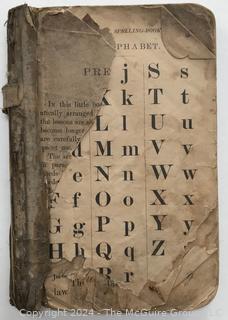 Eight (8) Books Including The Last Days of Pompeii by Sir E. Bulwer Lytton 1834, Spelling Primers, Drawing Books & Brownie Scouting