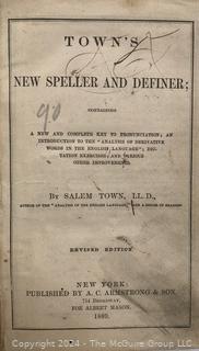 Eight (8) Books Including The Last Days of Pompeii by Sir E. Bulwer Lytton 1834, Spelling Primers, Drawing Books & Brownie Scouting