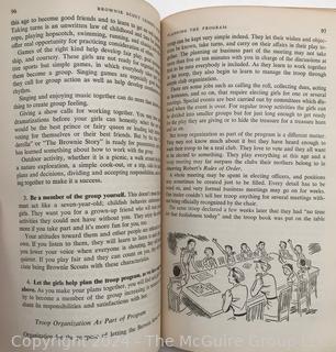 Eight (8) Books Including The Last Days of Pompeii by Sir E. Bulwer Lytton 1834, Spelling Primers, Drawing Books & Brownie Scouting