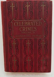 Four (4) Volume Set of Celebrated Crimes by Alexander Dumas 