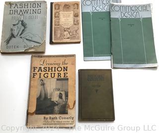 Group of Books on Fashion Drawing & Graphic Design