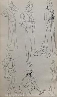 Group of Books on Fashion Drawing & Graphic Design