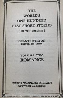 Two (2) Literary Collections including Little Leather Library and 100 Best Short Stories - Funk & Wagnalls