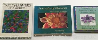 Three (3) Hardcover Books on Flowers